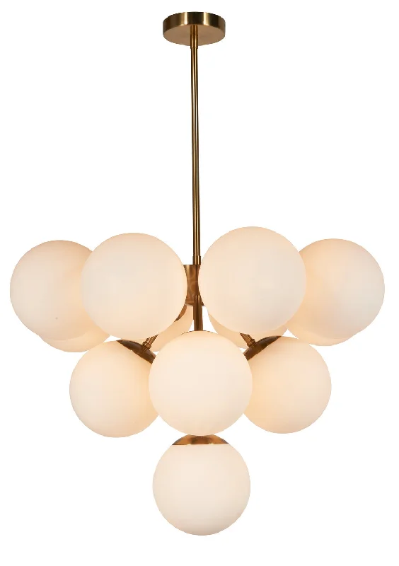 Victorian - Inspired Chandeliers with Ornate DetailsVictorian - Inspired Chandeliers with Ornate DetailsKanova & Co. Sora KCH1112-13BR Chandelier Light - Beaufort Brass