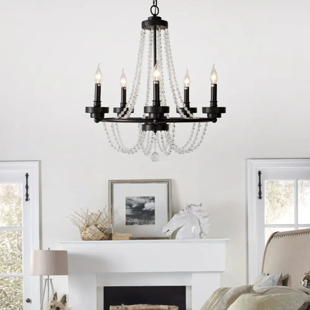 Art Deco Chandeliers for a Retro - Glam LookArt Deco Chandeliers for a Retro - Glam LookModern Candle Chandelier - Metal Pendant Lamp with Crystal Beaded Strand (5/6 Lights) in Black Art Deco Chandeliers for a Retro - Glam LookArt Deco Chandeliers for a Retro - Glam LookModern Candle Chandelier - Metal Pendant Lamp with Crystal Beaded Strand (5/6 Lights) in Black