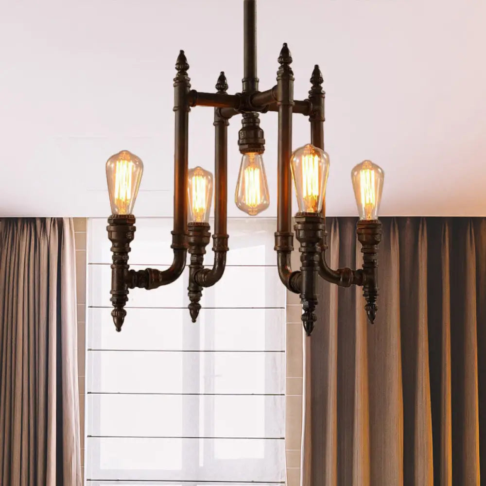 Modern Crystal Chandeliers for Contemporary HomesModern Crystal Chandeliers for Contemporary HomesVictoire - Rust Rust 5 Bulbs Chandelier Lighting Antiqued Metallic Radial Pipe Ceiling Hang Fixture for Living Room Modern Crystal Chandeliers for Contemporary HomesModern Crystal Chandeliers for Contemporary HomesVictoire - Rust Rust 5 Bulbs Chandelier Lighting Antiqued Metallic Radial Pipe Ceiling Hang Fixture for Living Room