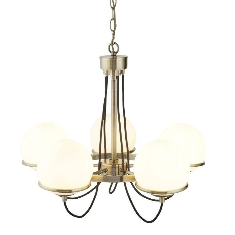 Chandeliers with Metal Frames in Bronze FinishChandeliers with Metal Frames in Bronze FinishSearchlight 5 Light Ceiling Brass Black Cable White Glass Shades Chandeliers with Metal Frames in Bronze FinishChandeliers with Metal Frames in Bronze FinishSearchlight 5 Light Ceiling Brass Black Cable White Glass Shades