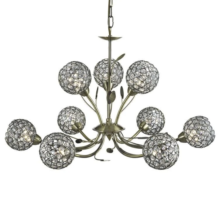 French Country Chandeliers with a Romantic AuraFrench Country Chandeliers with a Romantic AuraSearchlight Bellis II Brass 9 Light Fitting Glass Shades French Country Chandeliers with a Romantic AuraFrench Country Chandeliers with a Romantic AuraSearchlight Bellis II Brass 9 Light Fitting Glass Shades