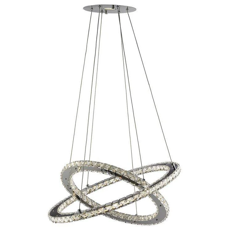 Art Deco Chandeliers for a Retro - Glam LookArt Deco Chandeliers for a Retro - Glam LookSearchlight Clover Chrome LED 2 Ring Pendant Light Art Deco Chandeliers for a Retro - Glam LookArt Deco Chandeliers for a Retro - Glam LookSearchlight Clover Chrome LED 2 Ring Pendant Light