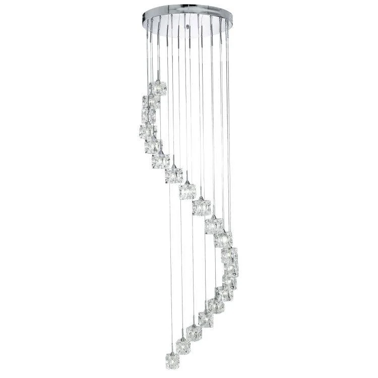 Chandeliers with Multiple Lights for Maximum IlluminationChandeliers with Multiple Lights for Maximum IlluminationSearchlight Ice Cube 20Lt Multi-Drop 180Cm Glass Chrome Chandeliers with Multiple Lights for Maximum IlluminationChandeliers with Multiple Lights for Maximum IlluminationSearchlight Ice Cube 20Lt Multi-Drop 180Cm Glass Chrome