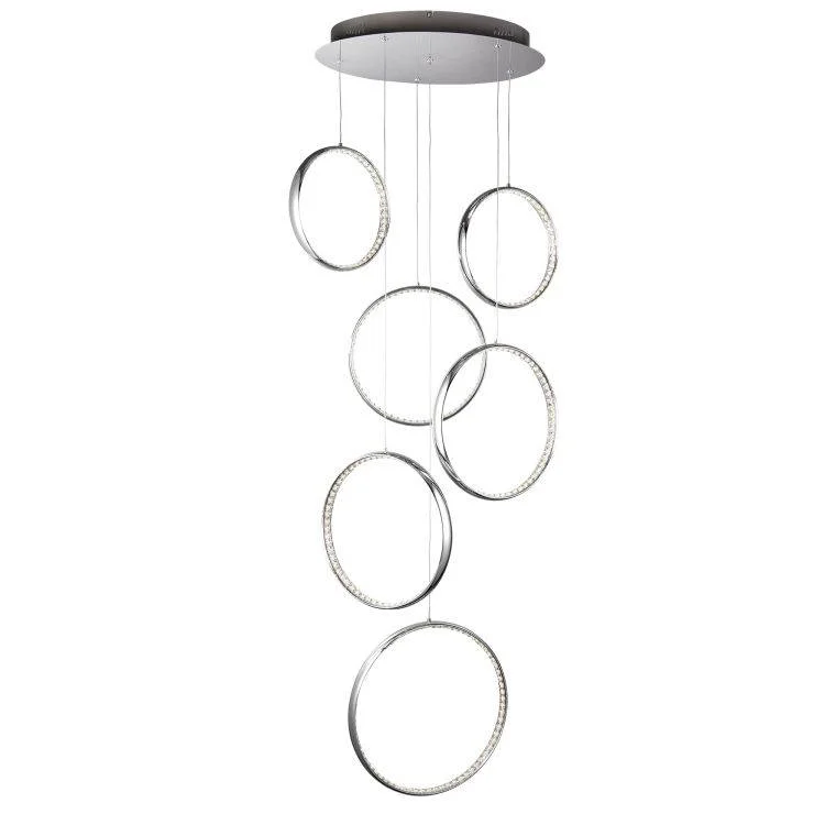 Chandeliers for Dining Rooms to Set the Mood for MealsChandeliers for Dining Rooms to Set the Mood for MealsSearchlight LED 6 Rings Ceiling Multi-Drop Chrome Chandeliers for Dining Rooms to Set the Mood for MealsChandeliers for Dining Rooms to Set the Mood for MealsSearchlight LED 6 Rings Ceiling Multi-Drop Chrome
