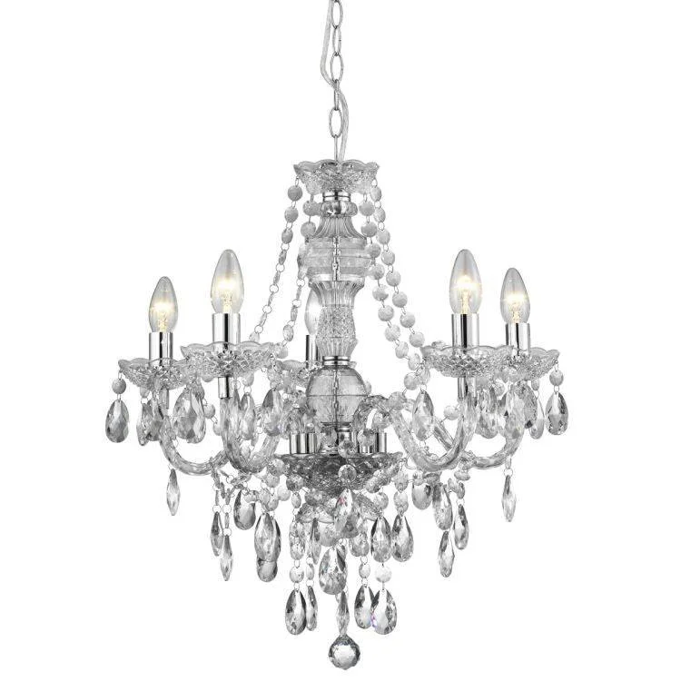 Chandeliers with Metal Frames in Bronze FinishChandeliers with Metal Frames in Bronze FinishSearchlight Marie Therese 5 Light Chandelier Crystal Drops Chandeliers with Metal Frames in Bronze FinishChandeliers with Metal Frames in Bronze FinishSearchlight Marie Therese 5 Light Chandelier Crystal Drops