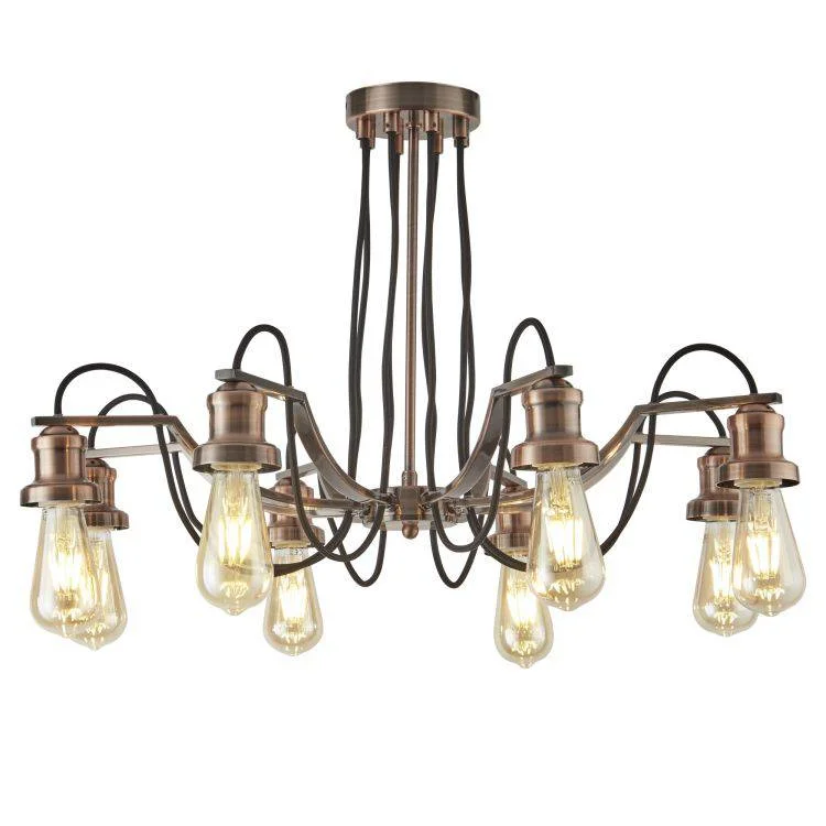 Chandeliers with Multiple Lights for Maximum IlluminationChandeliers with Multiple Lights for Maximum IlluminationSearchlight Olivia 8 Light Ceiling Black Cable Antique Copper Chandeliers with Multiple Lights for Maximum IlluminationChandeliers with Multiple Lights for Maximum IlluminationSearchlight Olivia 8 Light Ceiling Black Cable Antique Copper