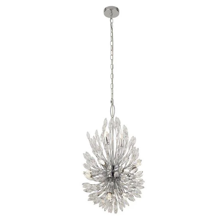 Chandeliers with Colored Glass for a Splash of ColorChandeliers with Colored Glass for a Splash of ColorSearchlight Peacock 14Lt Ceiling Pendant - Crystal & Metal Chandeliers with Colored Glass for a Splash of ColorChandeliers with Colored Glass for a Splash of ColorSearchlight Peacock 14Lt Ceiling Pendant - Crystal & Metal
