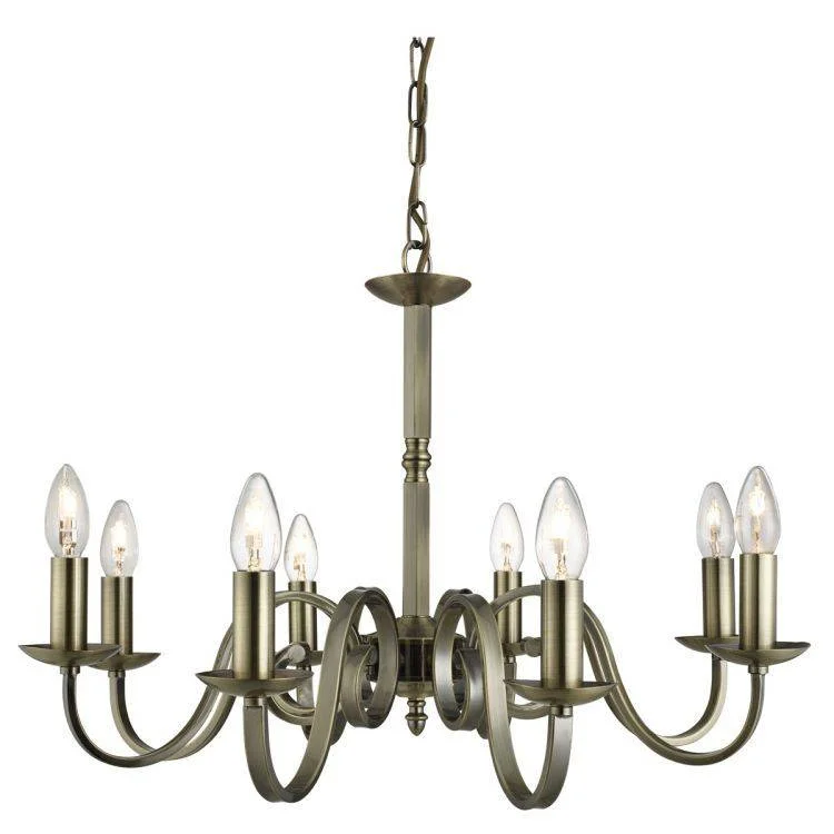 Chandeliers with Multiple Lights for Maximum IlluminationChandeliers with Multiple Lights for Maximum IlluminationSearchlight Richmond Brass 8 Light Ceiling Candle Style Chandeliers with Multiple Lights for Maximum IlluminationChandeliers with Multiple Lights for Maximum IlluminationSearchlight Richmond Brass 8 Light Ceiling Candle Style