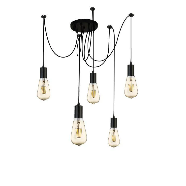 Bohemian - Style Beaded Chandeliers for Eclectic DecorBohemian - Style Beaded Chandeliers for Eclectic DecorSearchlight Squiggle 5Lt Pendant Black Bohemian - Style Beaded Chandeliers for Eclectic DecorBohemian - Style Beaded Chandeliers for Eclectic DecorSearchlight Squiggle 5Lt Pendant Black