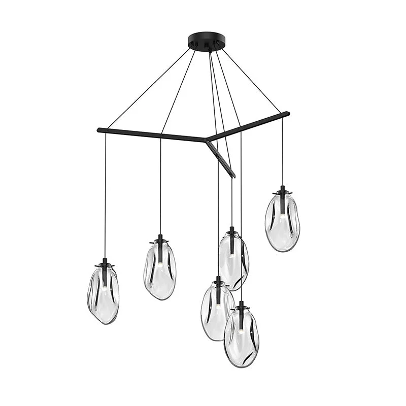 Chandeliers with Metal Frames in Silver FinishChandeliers with Metal Frames in Silver FinishSonneman 2976 Liquid 6-lt 39" LED Tri-Spreader Chandelier Chandeliers with Metal Frames in Silver FinishChandeliers with Metal Frames in Silver FinishSonneman 2976 Liquid 6-lt 39" LED Tri-Spreader Chandelier
