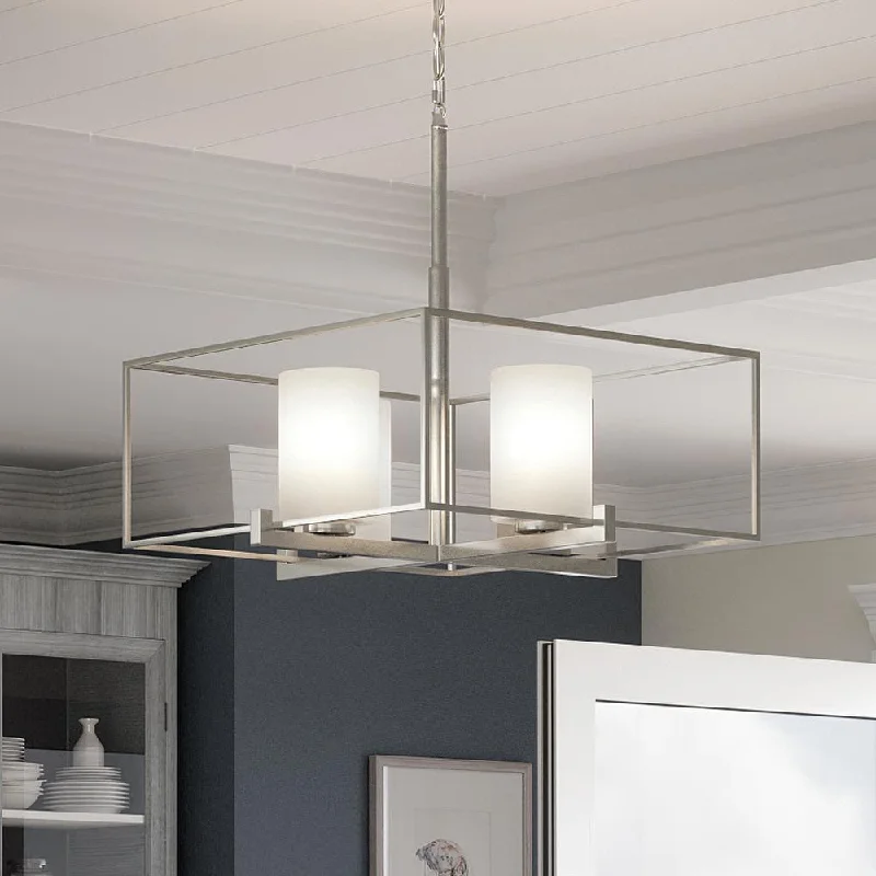 Chandeliers with Metal Frames in Bronze FinishChandeliers with Metal Frames in Bronze FinishUHP3120 Minimalist Chandelier, 12.875"H x 21.625"W, Brushed Nickel Finish, Kennewick Collection Chandeliers with Metal Frames in Bronze FinishChandeliers with Metal Frames in Bronze FinishUHP3120 Minimalist Chandelier, 12.875"H x 21.625"W, Brushed Nickel Finish, Kennewick Collection