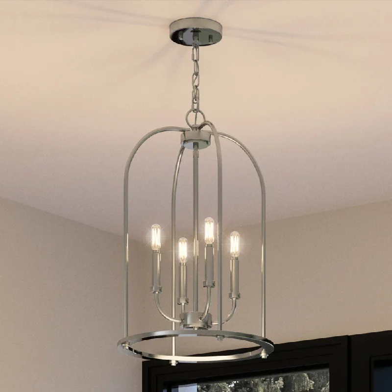Victorian - Inspired Chandeliers with Ornate DetailsVictorian - Inspired Chandeliers with Ornate DetailsUHP3973 Modern Farmhouse Chandelier 23''H x 15''W, Brushed Nickel Finish, Armidale Collection Victorian - Inspired Chandeliers with Ornate DetailsVictorian - Inspired Chandeliers with Ornate DetailsUHP3973 Modern Farmhouse Chandelier 23''H x 15''W, Brushed Nickel Finish, Armidale Collection