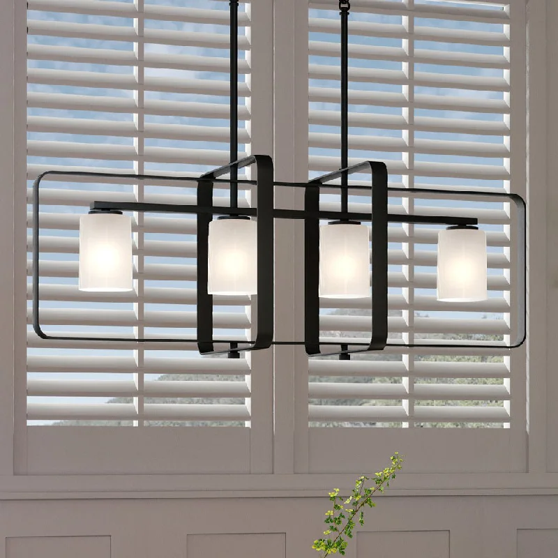 Victorian - Inspired Chandeliers with Ornate DetailsVictorian - Inspired Chandeliers with Ornate DetailsUHP4109 Modern Chandelier 14.5''H x 39.75''W, Midnight Black Finish, Broome Collection Victorian - Inspired Chandeliers with Ornate DetailsVictorian - Inspired Chandeliers with Ornate DetailsUHP4109 Modern Chandelier 14.5''H x 39.75''W, Midnight Black Finish, Broome Collection