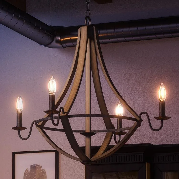 Chandeliers with Pendant Lights for a Stylish LookChandeliers with Pendant Lights for a Stylish LookUQL2960 Farmhouse Chandelier, 25"H x 26.5"W, Wood Grain Metal with Antique Black Finish, Swansea Collection Chandeliers with Pendant Lights for a Stylish LookChandeliers with Pendant Lights for a Stylish LookUQL2960 Farmhouse Chandelier, 25"H x 26.5"W, Wood Grain Metal with Antique Black Finish, Swansea Collection