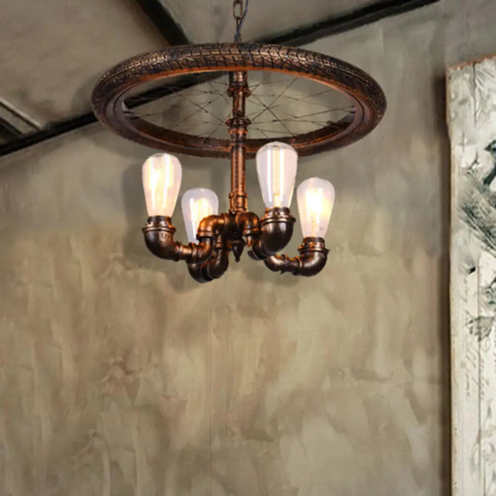 Victorian - Inspired Chandeliers with Ornate DetailsVictorian - Inspired Chandeliers with Ornate DetailsClara - Retro Wagon Wheel Metal Light Chandelier Retro Rustic 4-Light Dining Room Pendant Lighting in Bronze Victorian - Inspired Chandeliers with Ornate DetailsVictorian - Inspired Chandeliers with Ornate DetailsClara - Retro Wagon Wheel Metal Light Chandelier Retro Rustic 4-Light Dining Room Pendant Lighting in Bronze