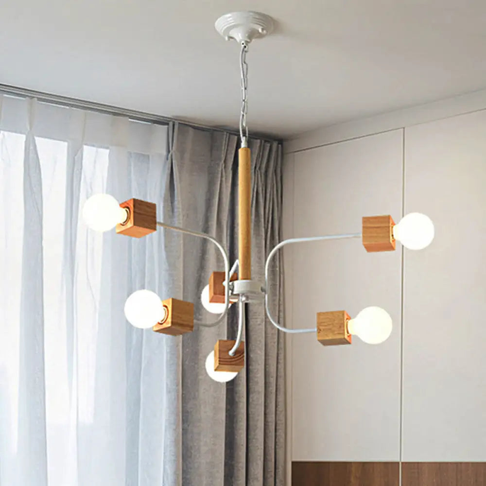 Chandeliers with Adjustable Arms for Directional LightingChandeliers with Adjustable Arms for Directional LightingModernist Curved Arm Pendant Chandelier: White/Black, Multi-Light Wood Hanging Lamp with Chain Chandeliers with Adjustable Arms for Directional LightingChandeliers with Adjustable Arms for Directional LightingModernist Curved Arm Pendant Chandelier: White/Black, Multi-Light Wood Hanging Lamp with Chain