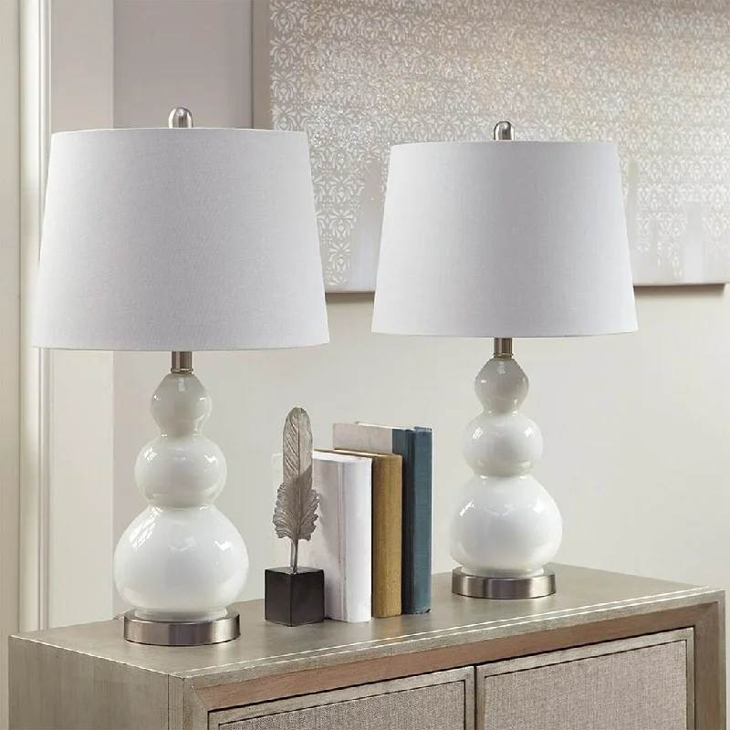 metal table lamps with a matte black finish for a sleek appearancemetal table lamps with a matte black finish for a sleek appearanceChic Set of 2 Curved Glass Table Lamps - 14"Dia x 26"H" metal table lamps with a matte black finish for a sleek appearancemetal table lamps with a matte black finish for a sleek appearanceChic Set of 2 Curved Glass Table Lamps - 14"Dia x 26"H"