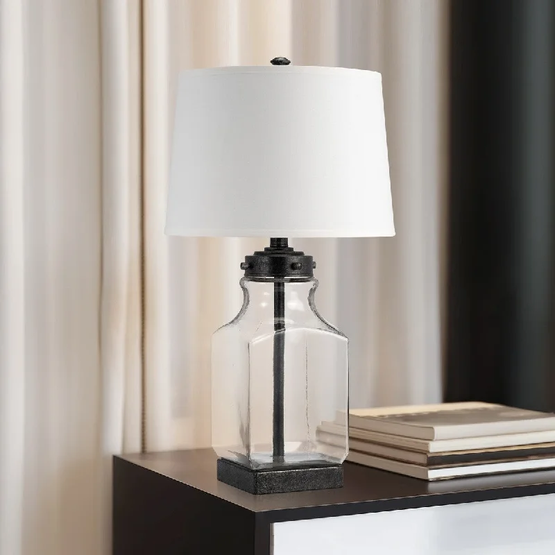 metal table lamps with a matte black finish for a sleek appearancemetal table lamps with a matte black finish for a sleek appearanceSagebrook Home 30"H Glass Bottle Table Lamp, Clear/white, Iron, Contemporary Lighting - 16" x 16" x 30" metal table lamps with a matte black finish for a sleek appearancemetal table lamps with a matte black finish for a sleek appearanceSagebrook Home 30"H Glass Bottle Table Lamp, Clear/white, Iron, Contemporary Lighting - 16" x 16" x 30"