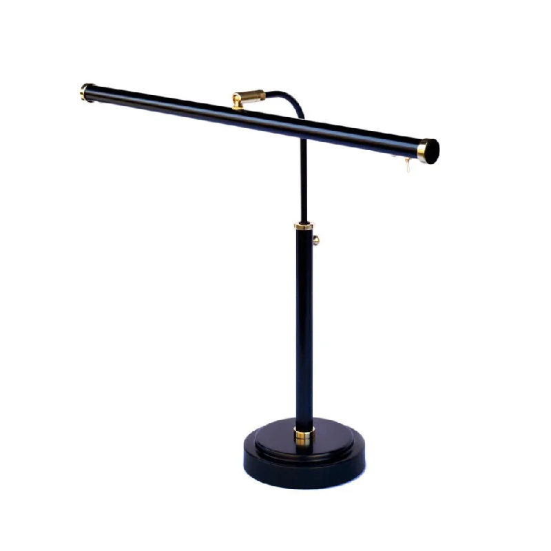 modern minimalist table lamps for contemporary living roomsmodern minimalist table lamps for contemporary living rooms12-16" Height Adjustable LED Piano Lamp - Black/Brass Accents