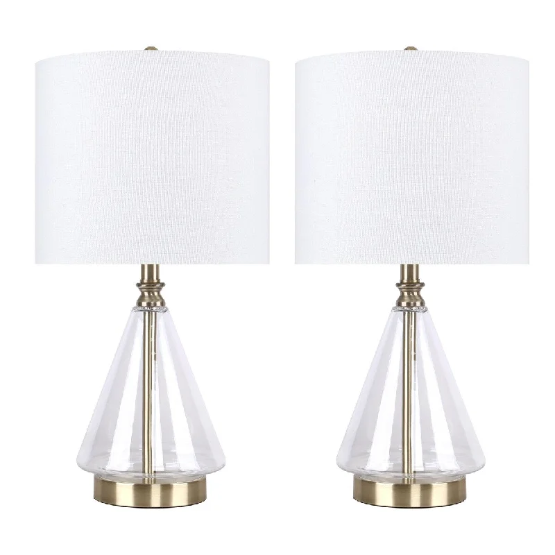 Clear w/ Antique Soft Brass