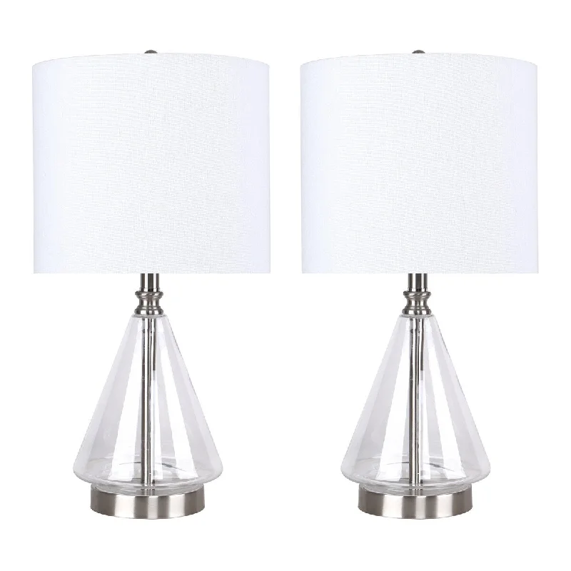 Clear w/ Brushed Nickel