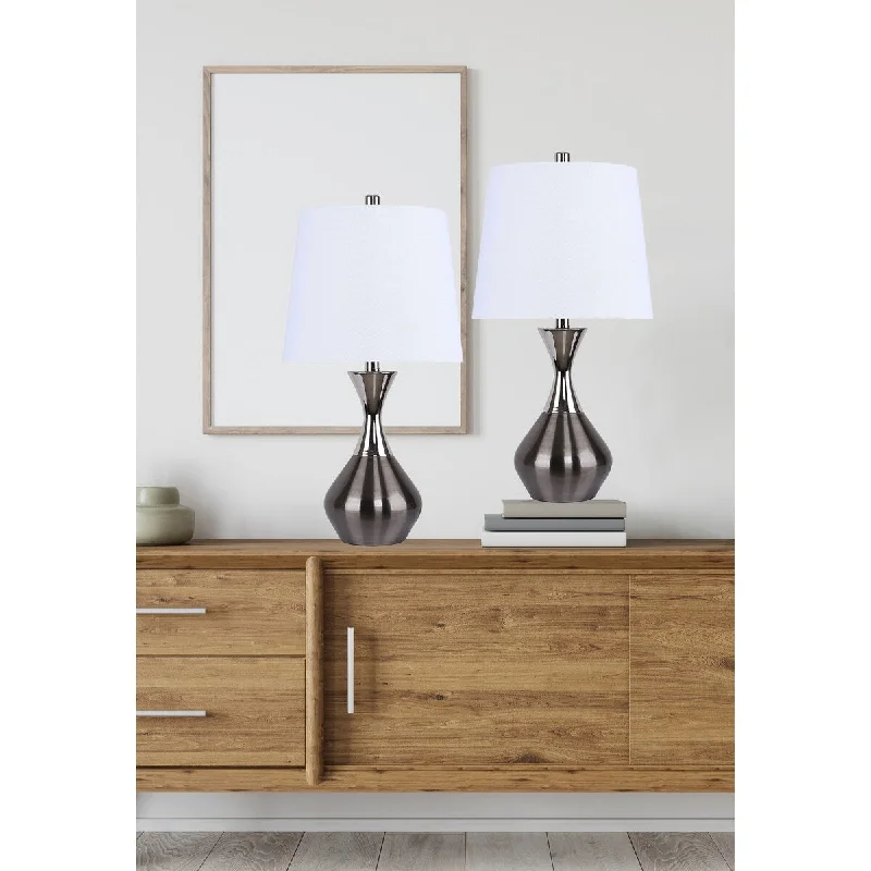 Polished Nickel & Brushed Coal