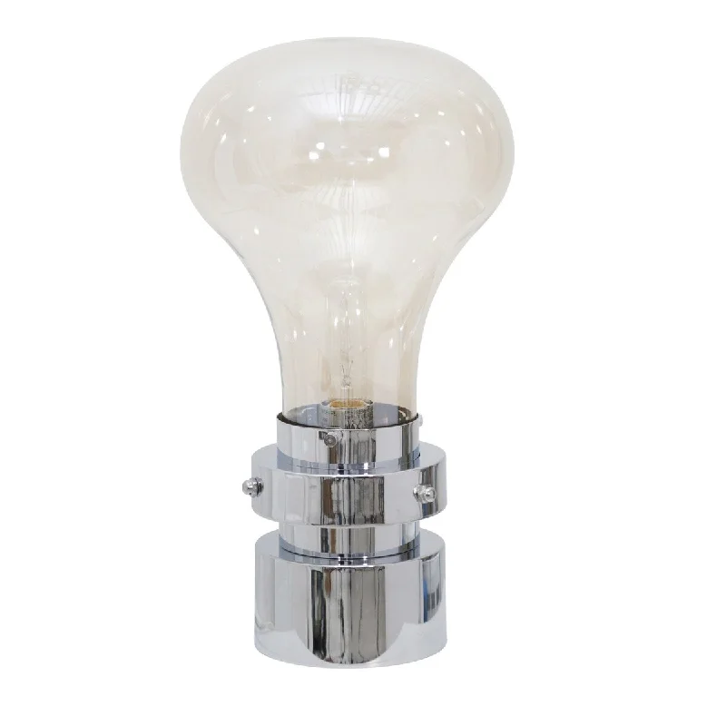 ceramic table lamps with hand painted designs for an artistic touchceramic table lamps with hand painted designs for an artistic touchGlass 18" Light Bulb Table Lamp, Silver 18"H - 6.0" x 6.0" x 18.0"