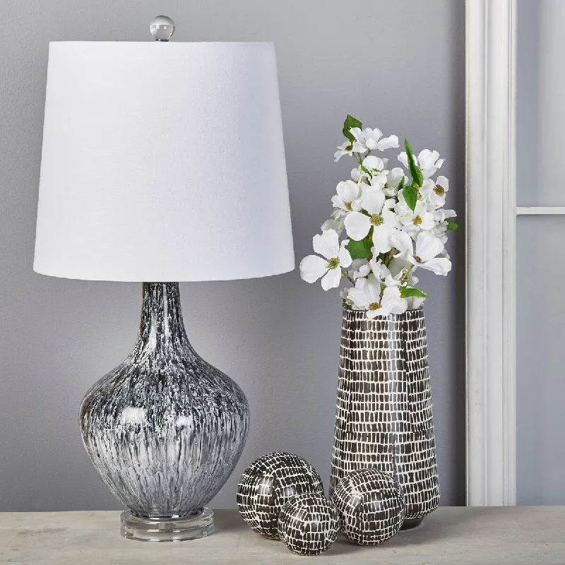 asian inspired table lamps with bamboo accents for a zen atmosphereasian inspired table lamps with bamboo accents for a zen atmosphereGlass 28" Teardrop Table Lamp,black, white 28"H - 14.0" x 14.0" x 28.0" asian inspired table lamps with bamboo accents for a zen atmosphereasian inspired table lamps with bamboo accents for a zen atmosphereGlass 28" Teardrop Table Lamp,black, white 28"H - 14.0" x 14.0" x 28.0"