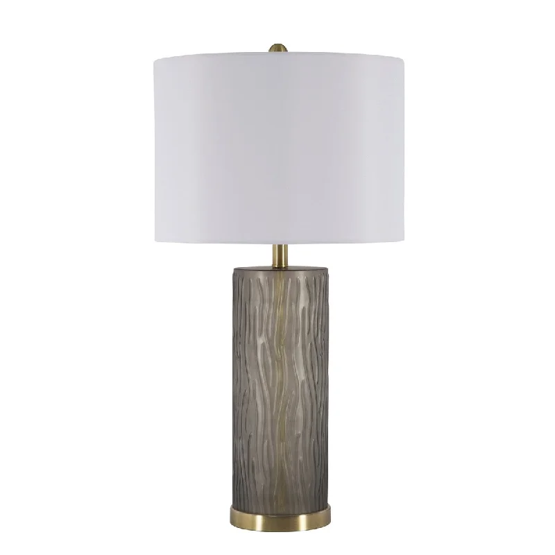 glass table lamps with a frosted surface for soft light diffusionglass table lamps with a frosted surface for soft light diffusionGlass Cylindrical Table Lamp, Gray, 30"