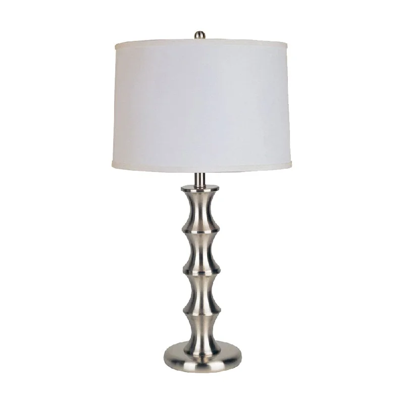 modern minimalist table lamps for contemporary living roomsmodern minimalist table lamps for contemporary living roomsOre International Satin Nickel Metal 29.5-inch Table Lamp