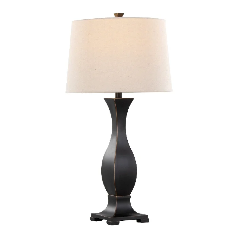 Oil Rubbed Bronze/Natural Linen
