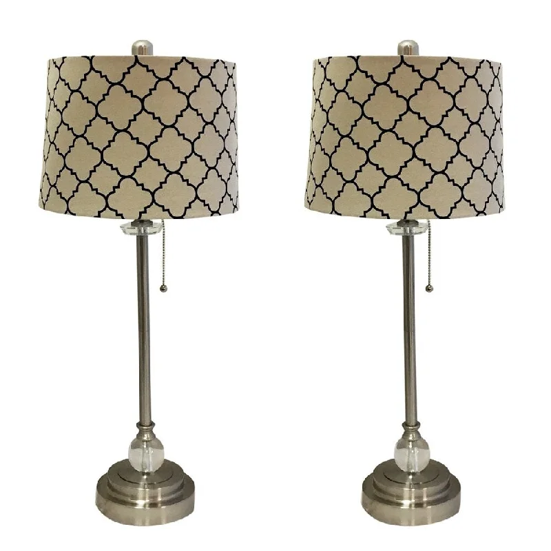 victorian style table lamps with ornate details for traditional homesvictorian style table lamps with ornate details for traditional homesRoyal Designs 28" Brushed Nickel Lamp with Eggshell and Black Moroccan Print Shallow Drum Hardback Lamp Shade, Set of 2 victorian style table lamps with ornate details for traditional homesvictorian style table lamps with ornate details for traditional homesRoyal Designs 28" Brushed Nickel Lamp with Eggshell and Black Moroccan Print Shallow Drum Hardback Lamp Shade, Set of 2