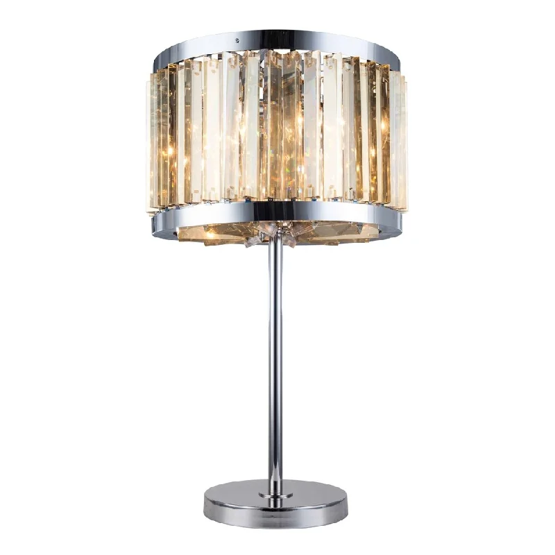 polished nickel (royal cut golden teak crystals)
