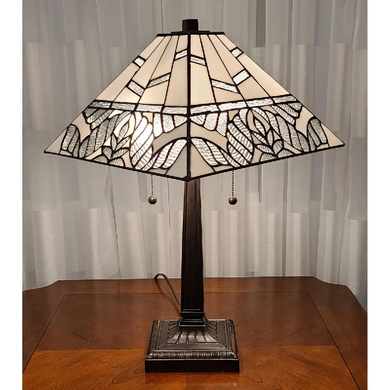marble table lamps with a luxurious veined pattern for high end decormarble table lamps with a luxurious veined pattern for high end decorTiffany Style Stained Glass White Table Lamp 23" Tall AM306TL14 Amora Lighting