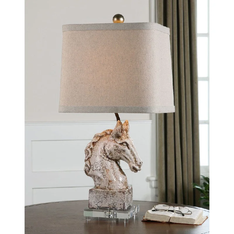 asian inspired table lamps with bamboo accents for a zen atmosphereasian inspired table lamps with bamboo accents for a zen atmosphereUttermost Rathin Ceramic Steed Table Lamp